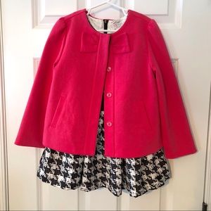 Janie and Jack Girl’s Dress Coat Pink 5-6